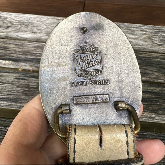 Tony Lama Texas Buckle - Justin Belt Combo 36” - Picture 4 of 12